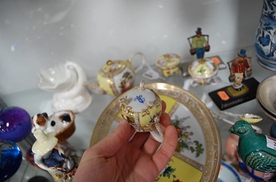 Lot 235 - An Augustus Rex porcelain miniature cabaret...