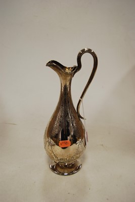 Lot 261 - A late Victorian silver ewer, of slender...
