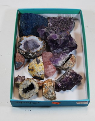 Lot 266 - A selection of geodes, to include amethyst and...