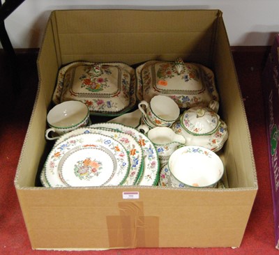 Lot 90 - A Copelands Spode Chinese Rose pattern part...