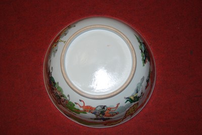 Lot 104 - A 19th century Chinese export punch bowl,...