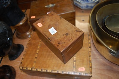 Lot 110 - A 19th century rosewood mother of pearl inlaid...