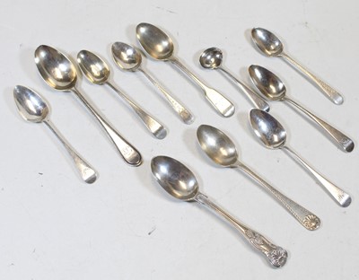 Lot 300 - A Victorian silver spoon, in the Kings pattern...