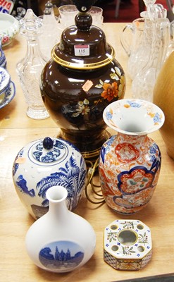 Lot 115 - A Royal Copenhagen porcelain vase, height 20cm,...