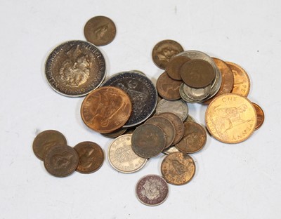 Lot 305 - A small collection of miscellaneous coinage,...