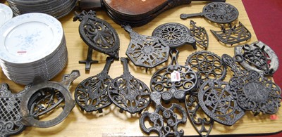 Lot 158 - A collection of various continental cast iron...