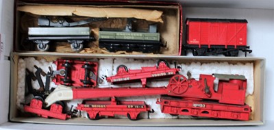 Lot 761 - Cranes:- Hornby Dublo red matt complete with...