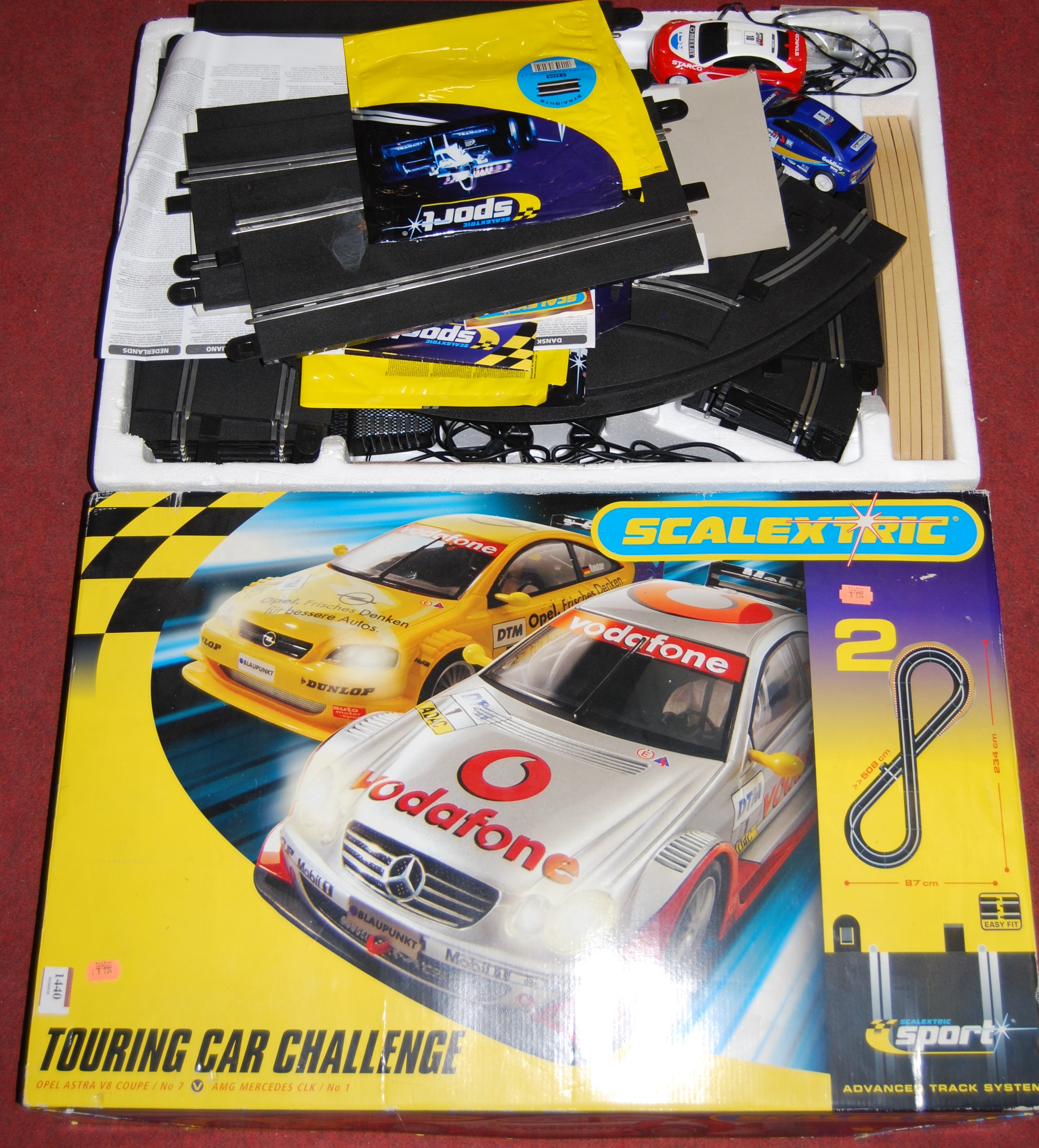 Scalextric touring store car set