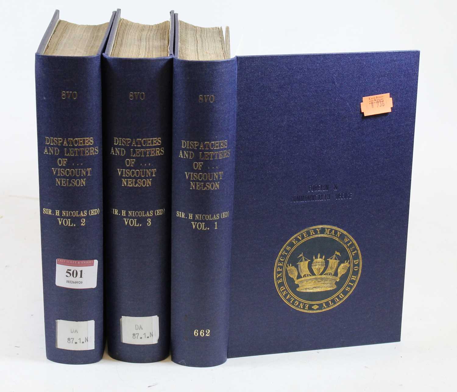 Lot 501 - Sir Nicholas Harris Nicolas G.C.M.G., the...