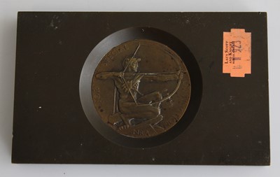 Lot 375 - A bronze plaque for The Kings Trophy...