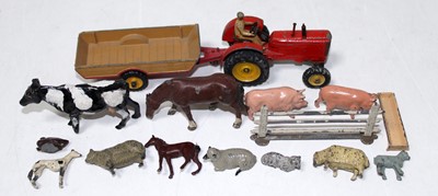 Lot 282 - A small farmyard comprising 12 animals...