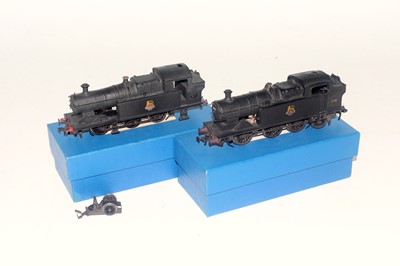 Lot 835 - Two kit built 0-6-2 tank locos, black BR Taff...