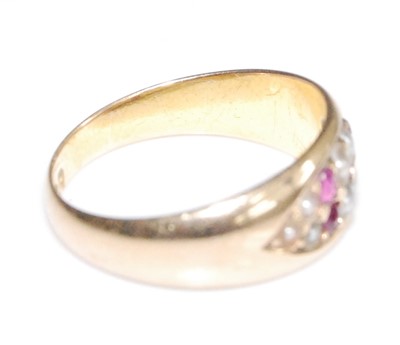 Lot 2660 - A late Victorian 15ct gold dress ring, having...