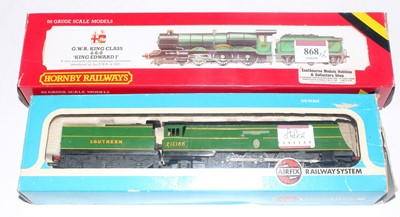 Lot 868 - Hornby GWR 'King Edward' (G-BG) and SR green...