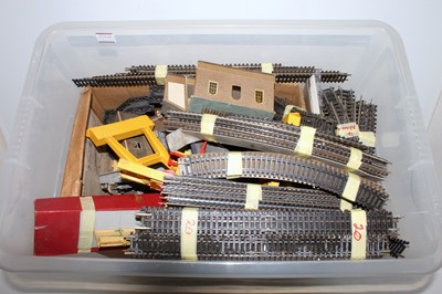 Lot 870 - 2 boxes containing quantity of Hornby track...