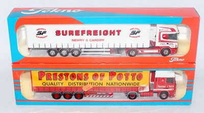 Lot 2617 - A Tekno 1/50 scale road haulage diecast group,...