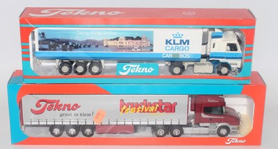 Lot 2618 - A Tekno 1/50 scale road haulage diecast group...