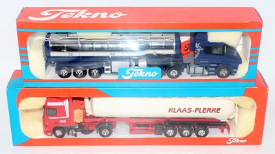 Lot 2623 - A Tekno 1/50 scale road transport diecast...