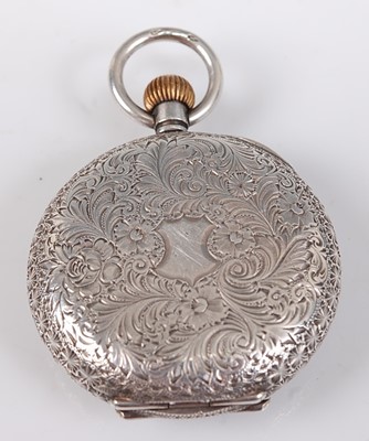 Lot 2543 - A lady's continental silver cased half hunter...