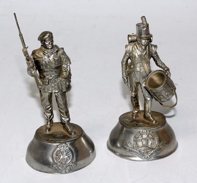 Lot 1214 - Two Charles Stadden pewter military figures -...