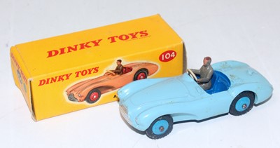 Lot 1977 - A Dinky Toys No. 104 Aston Martin DB3S...