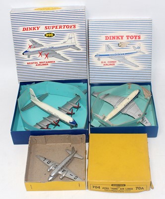 Lot 1978 - Three various boxed Dinky Toy aircraft...