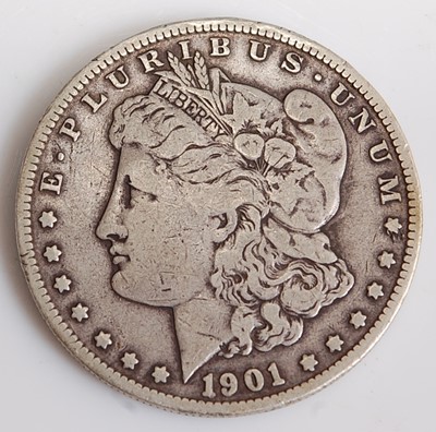 Lot 2175 - U.S.A. 1901 Morgan dollar, obv; Liberty head...