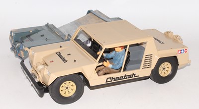 Lot 1532 - Two part made Tamiya Cheetah 1/12 scale...