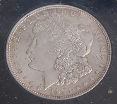 Lot 2080 - U.S.A., 1921 silver Morgan dollar, obv;...