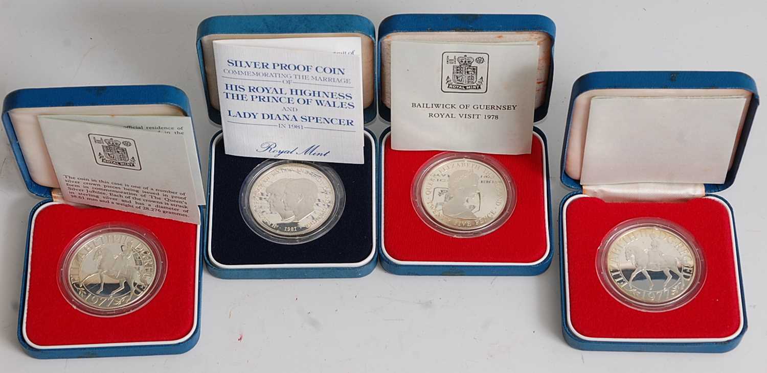 Lot 2085 - Great Britain, 1977 silver proof commemorative...