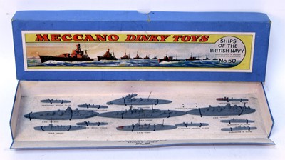 Lot 2029 - A Dinky Toys No. 50 Ships of the British Navy...