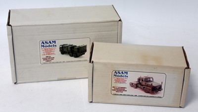 Lot 1544 - An Asam Models 1/48 sale white metal military...