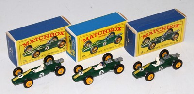 Lot 2323 - A Matchbox 1/75 series No. 19 Lotus racing car...