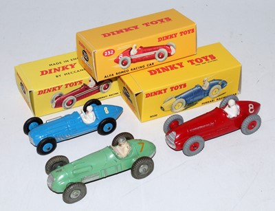 Lot 2043 - Three various repainted and playworn Dinky Toy...