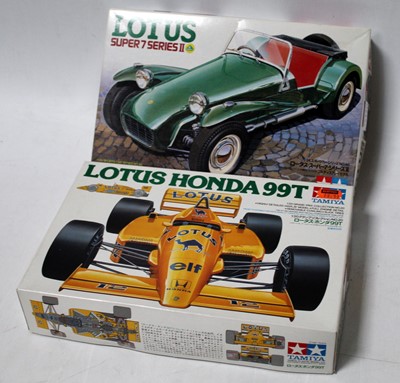 Lot 1573 - A Tamiya boxed Lotus 1/20th / 1/24th scale...