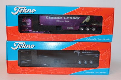 Lot 2680 - A Tekno 1/50 scale boxed road transport...