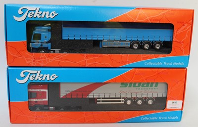 Lot 2323 - A Tekno 1/50 scale road transport diecast...