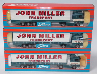 Lot 2687 - A Tekno 1/50 scale John Miller Transport road...