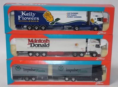 Lot 2694 - A Tekno 1/50 scale road transport diecast...