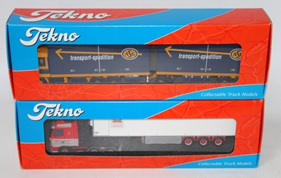 Lot 2697 - A Tekno 1/50 scale road transport...