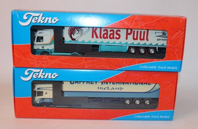 Lot 2698 - A Tekno 1/50 scale boxed road diecast group to...