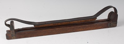 Lot 275 - * An early 20th century oak and brass mounted...