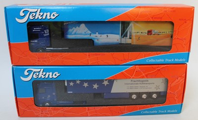 Lot 2322 - A Tekno 1/50 scale road transport diecast...