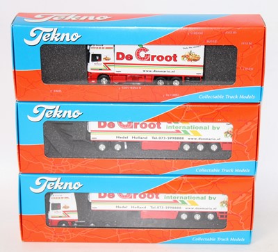 Lot 2704 - A Tekno 1/50 scale De Groot road transport...