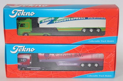 Lot 2706 - A Tekno 1/50 scale road haulage diecast group...