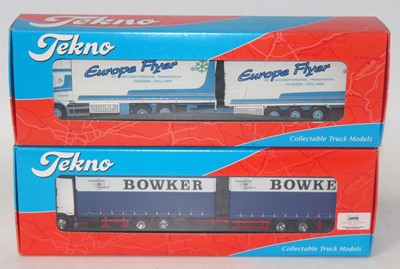 Lot 2707 - A Tekno 1/50 scale boxed road haulage diecast...