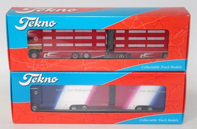 Lot 2708 - A Tekno 1/50 scale road haulage boxed...