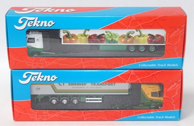 Lot 2711 - A Tekno 1/50 scale road haulage diecast group...