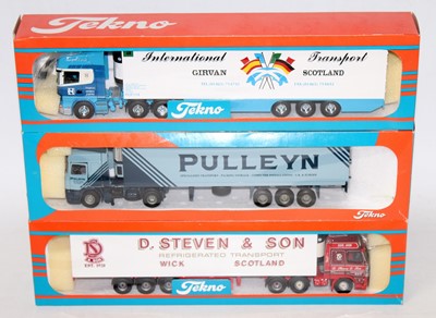 Lot 2714 - A Tekno 1/50 scale road transport diecast...