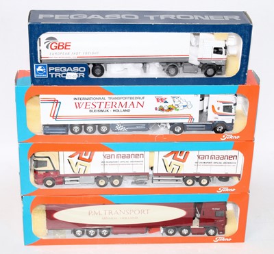 Lot 2725 - A Tekno 1/50 scale boxed road transport...